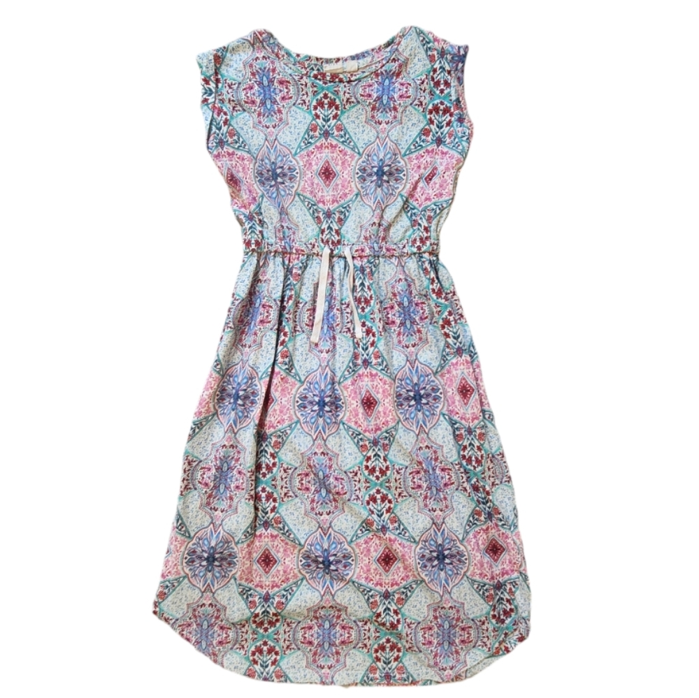 Gap Girl Geometric Pattern Maxi Dress Small